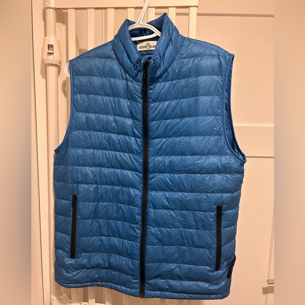 Stone Island Men's Blue Puffer Vest